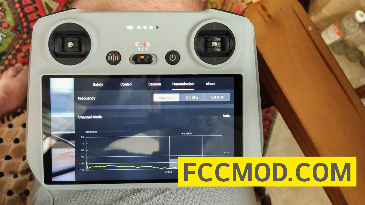 DJI RC FCC hack result